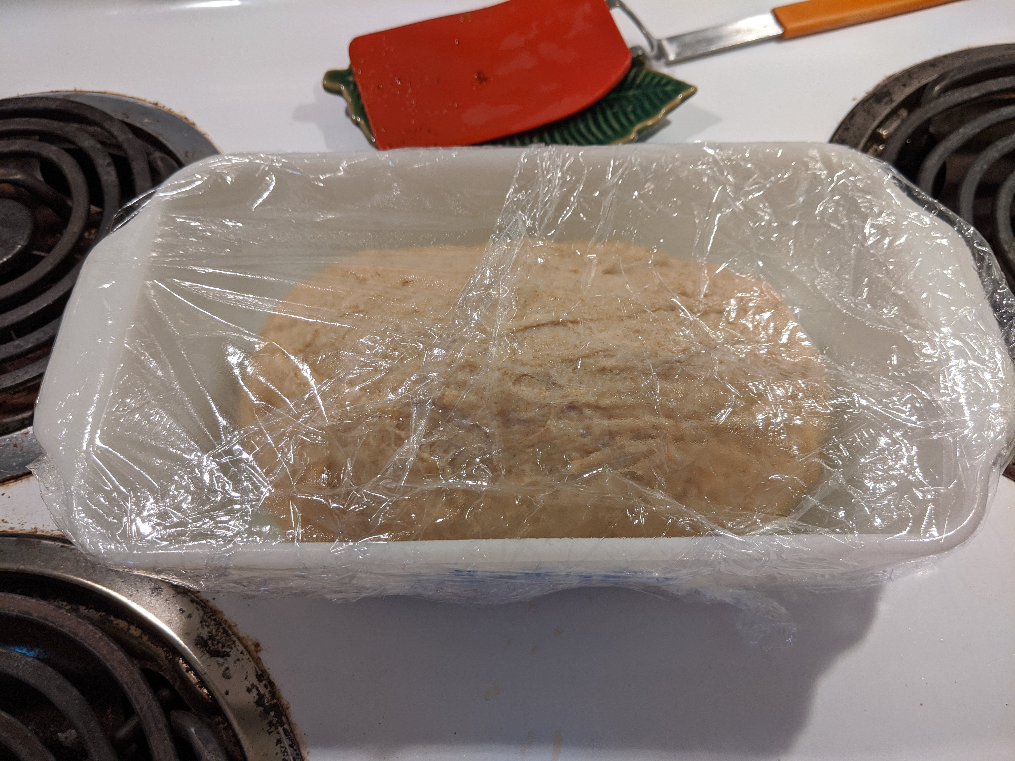 Bread in loaf pan
